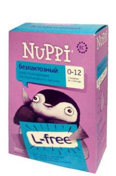 NUPPI Безлактозный Cухая молочная смесь с 0 до 12 месяцев 350 гр купить на babymarket.uz
