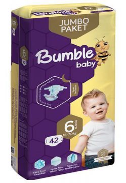 Подгузники BUMBLE Baby №6 (15-30кг) 42шт Размер 6 купить на babymarket.uz