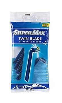 SUPER MAX ОДНОРАЗОВЫЕ Двухлезвийные бритвы пак.5 шт ( AC 05) купить на babymarket.uz