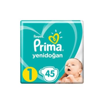 ПАМПЕРСЫ  PRIMA 1 2-5 КГ 45шт Размер 1 купить на babymarket.uz