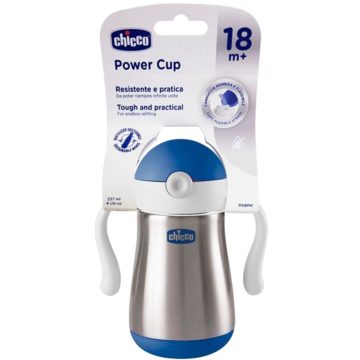 CHICCO Термос- Поильник  INOX CUP, 237 мл, голубой купить на babymarket.uz