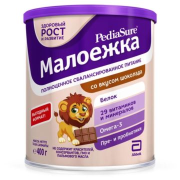 Pedia Sure Малоежка 1-10 л шоколад 400 гр купить на babymarket.uz