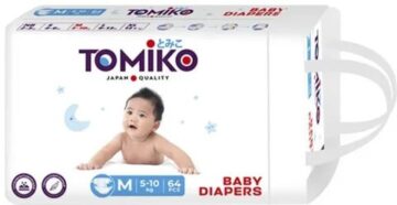 TOMIKO PREMIUM 3 детские подгузники M 5-10кг 64шт купить на babymarket.uz